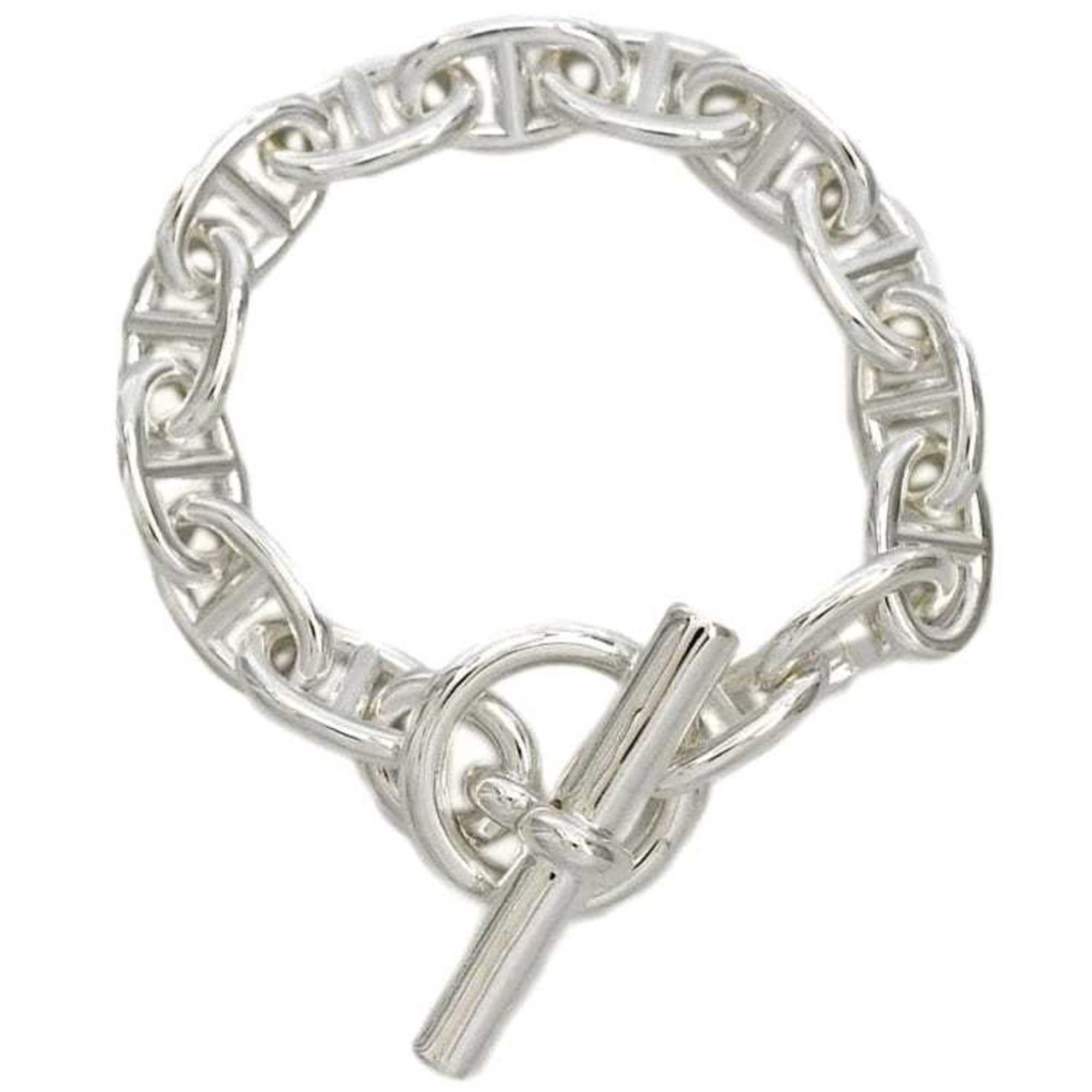 Hermes Bracelet Chaine d\'Ancre MM 14 links f-23584 Silver Ag 925 21C122459 HERMES Chain Men\'s Wome