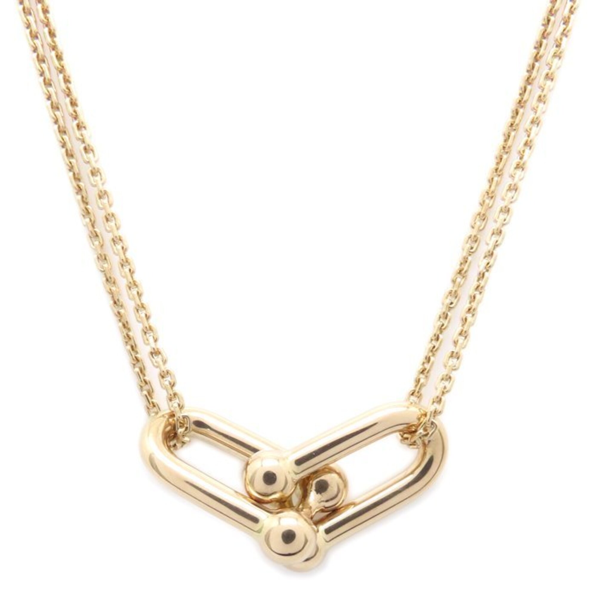 TIFFANY&Co. Hardware Large Double Link Necklace 18KPG Women\'s 295952