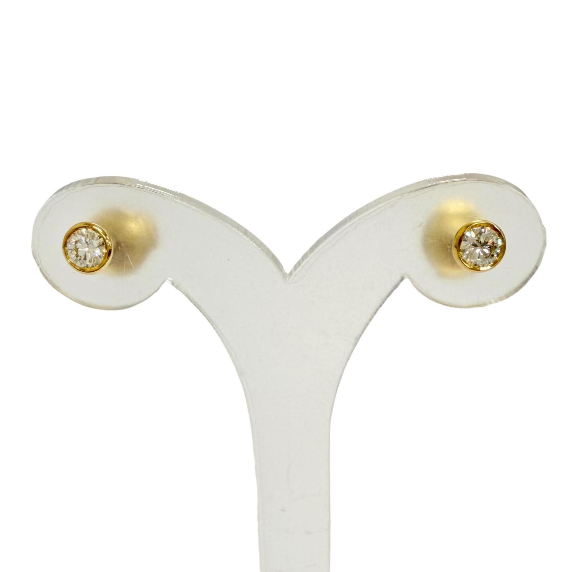 TIFFANY&Co. Tiffany 34468117 By the Yard Diamond Earrings AU750 (YG) 0.19 carat I VVS1 3EX NONE Yell