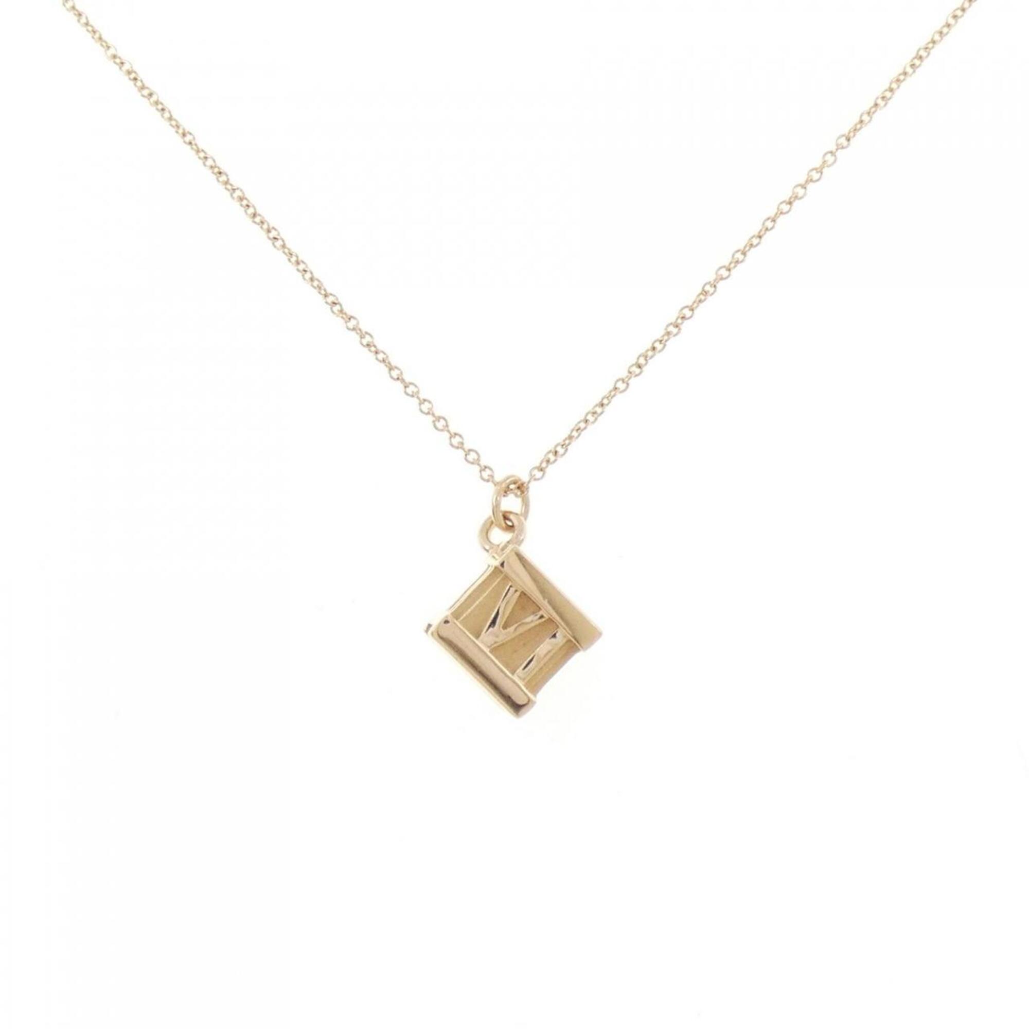 Tiffany & Co. Atlas Cube Necklace