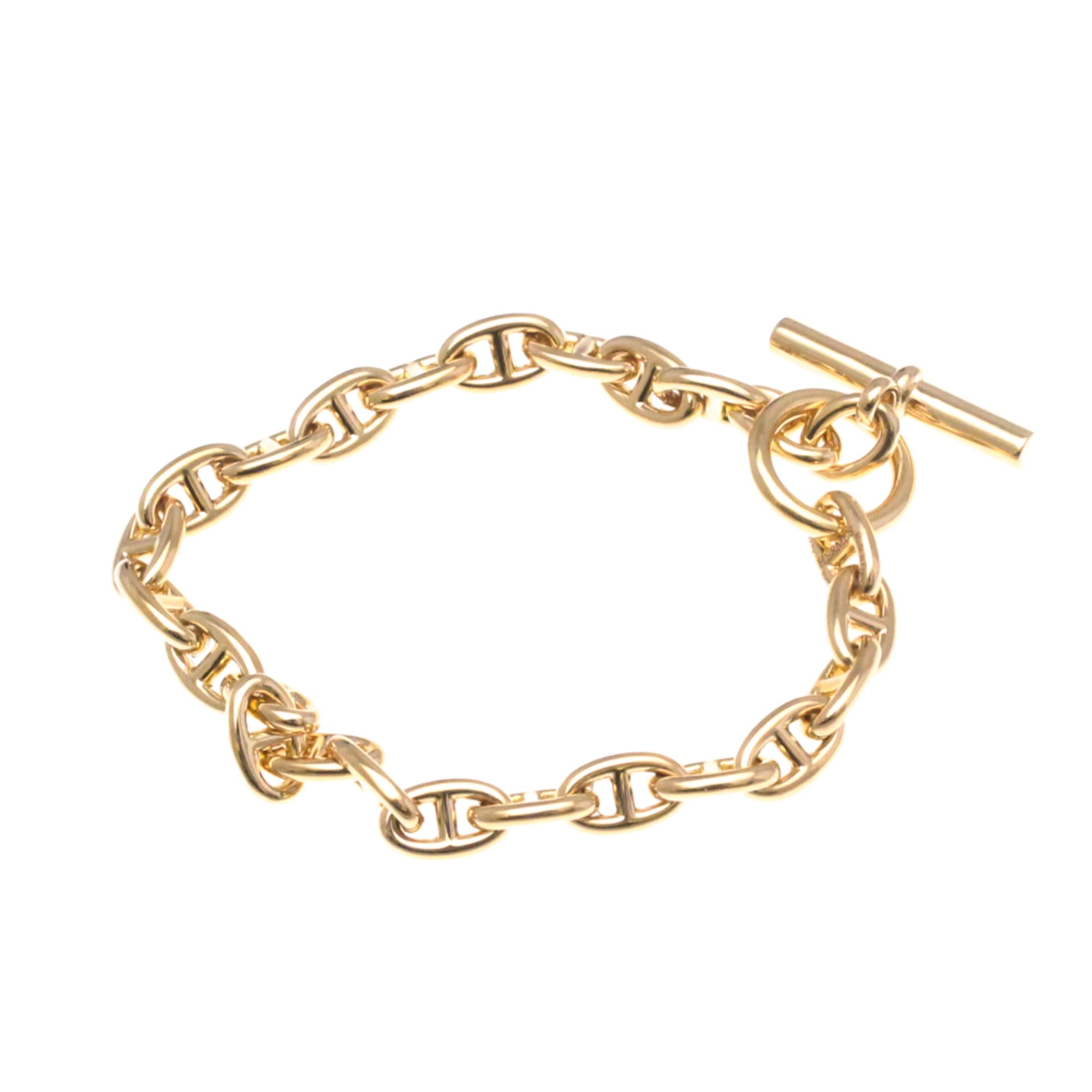 Hermes Chaine D\'ancre Bracelet TPM 24 Links Pink Gold (18K) No Stone Charm Bracelet Pink Gold