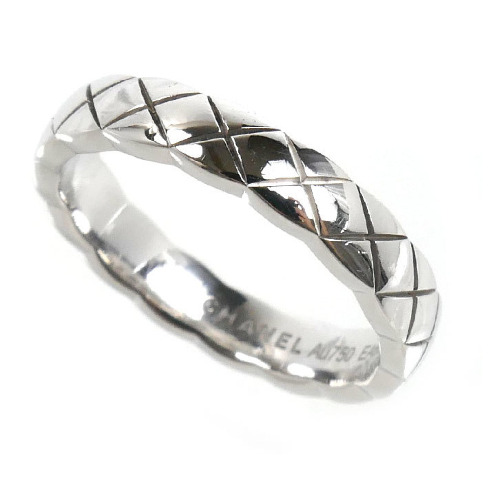 CHANEL 18KWG White Gold Coco Crush Ring J11793 45 3.4g Women\'s