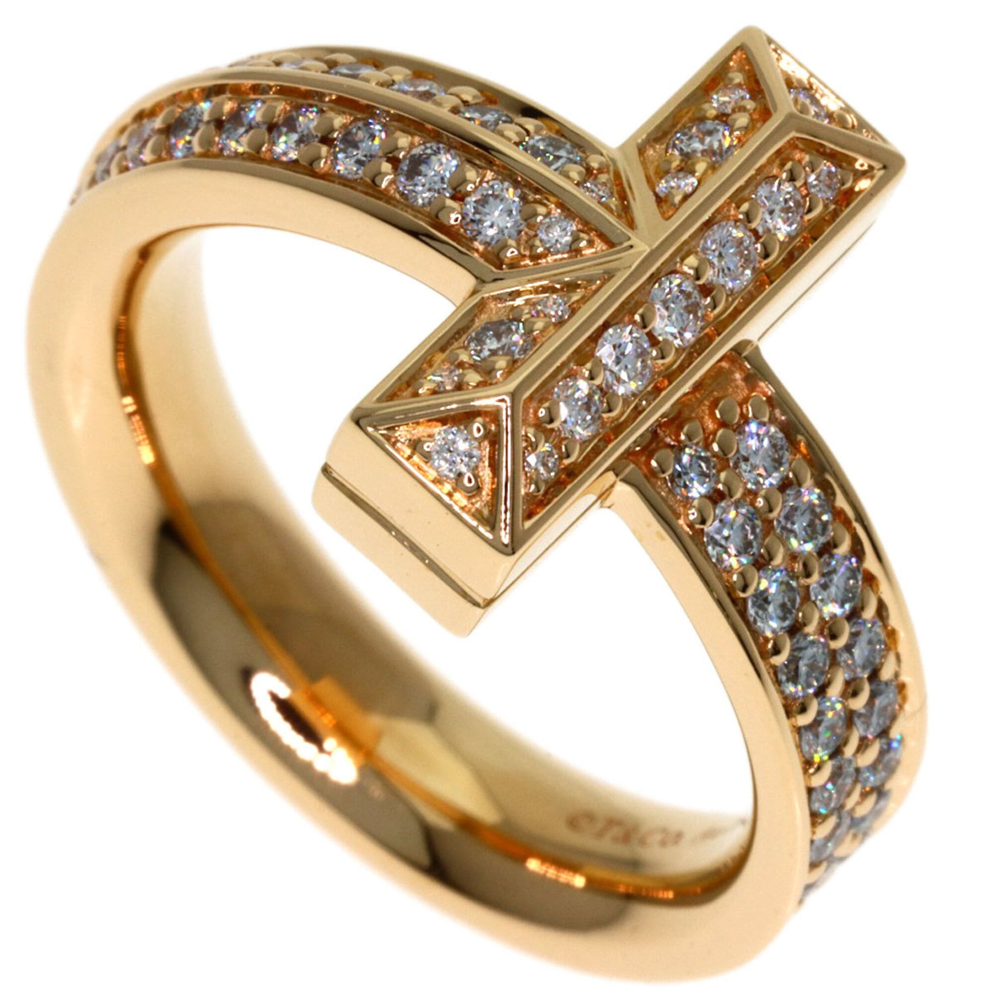 Tiffany & Co. T One Diamond Ring, 18K Pink Gold, Women\'s.