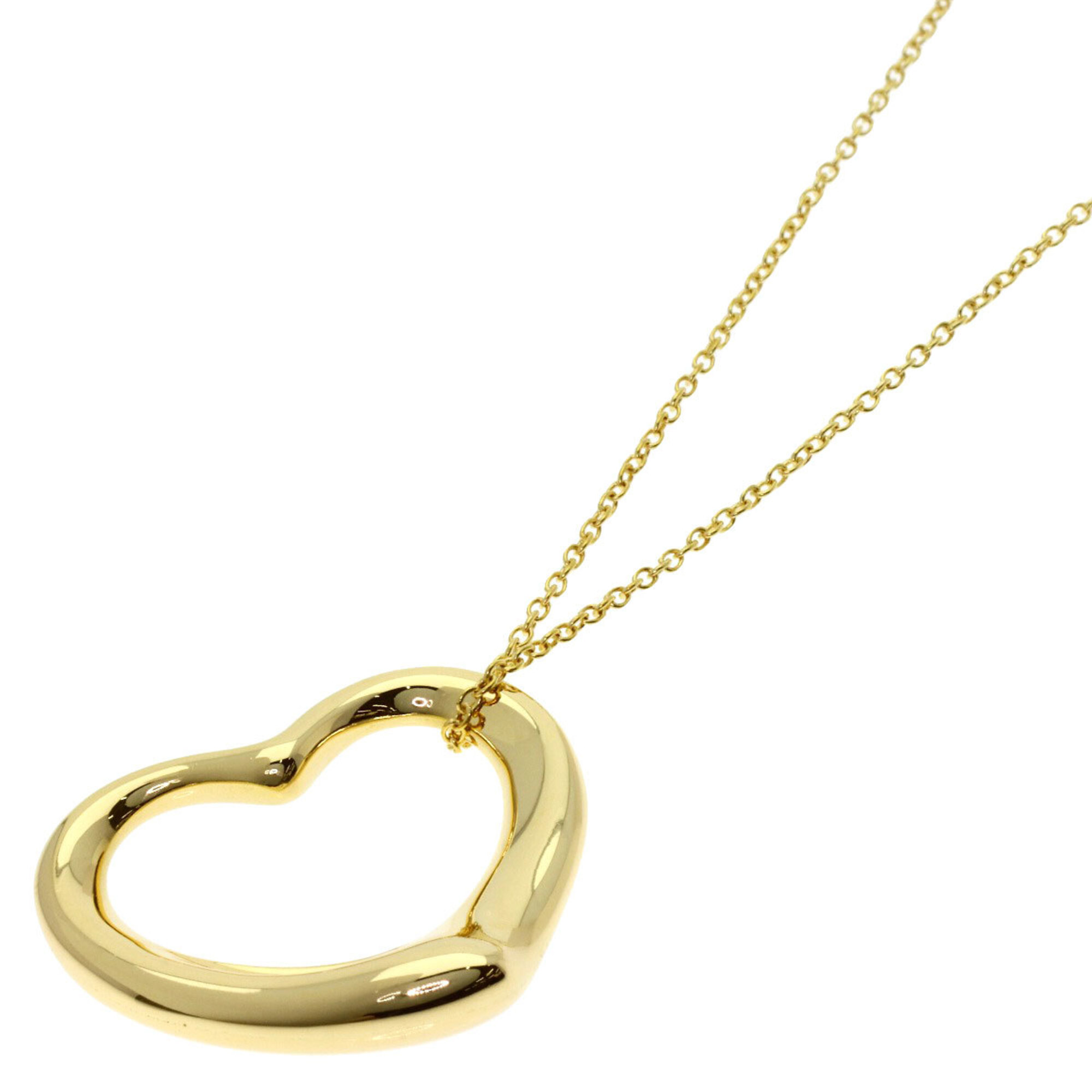 Tiffany & Co. Open Heart Necklace, 18K Yellow Gold, Women\'s.