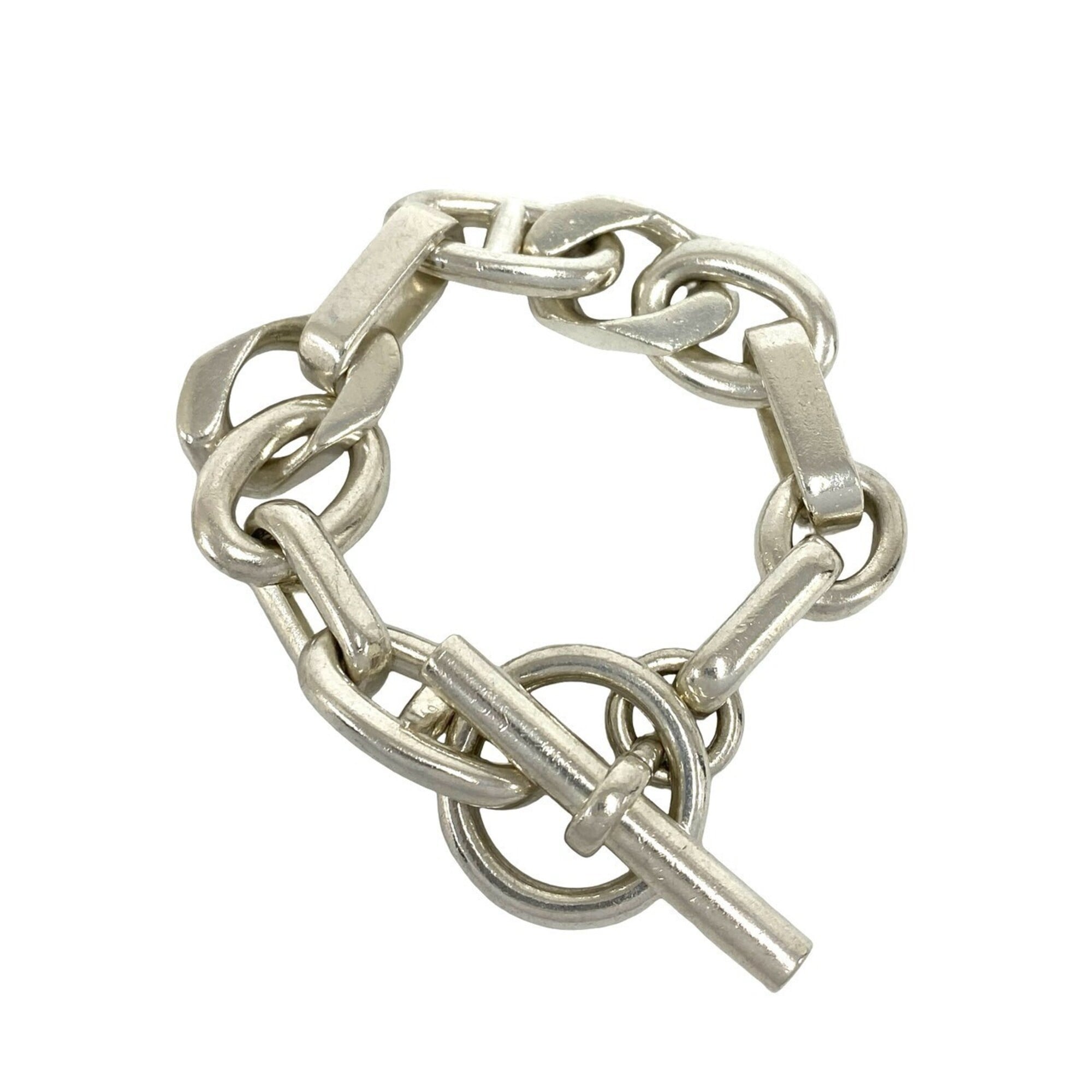 HERMES Hermes Area GM 11-link bracelet, sterling silver 925, men\'s accessory, silver, 22867