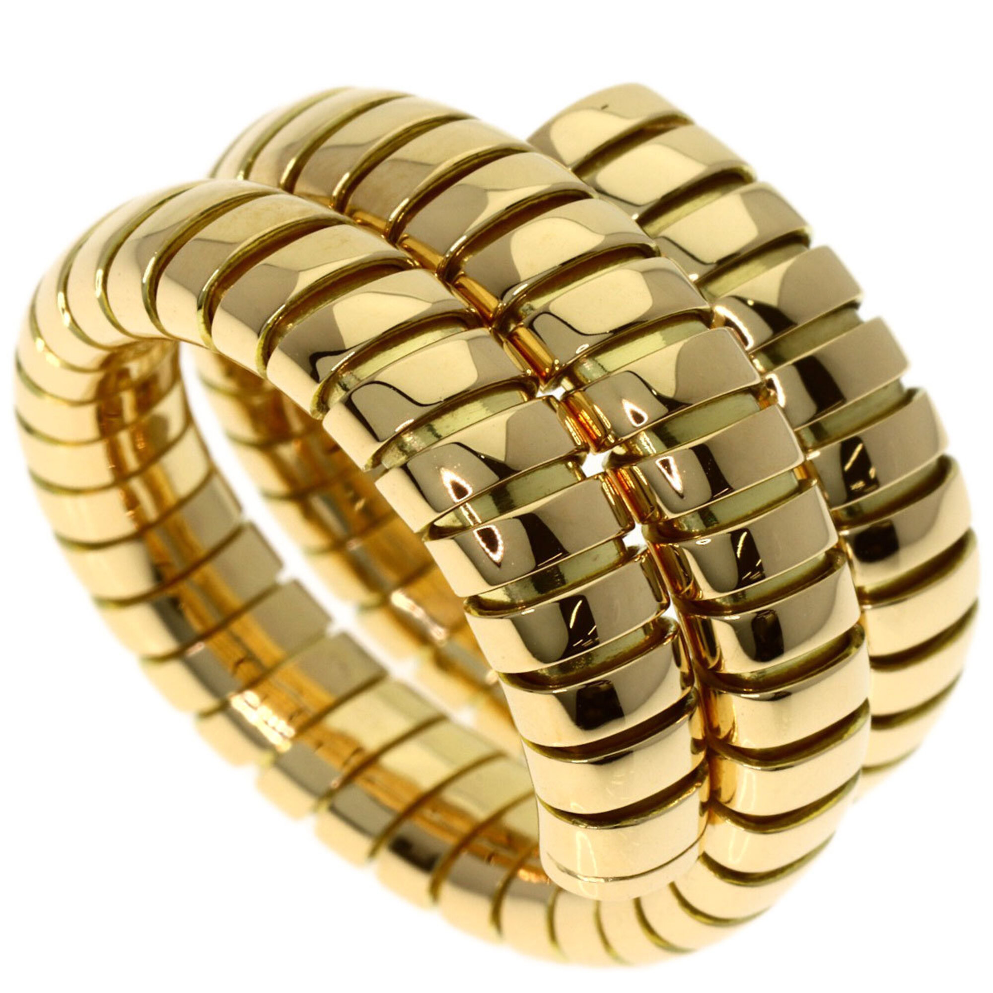 Bvlgari Bulgari Tubogas Ring, 18K Yellow Gold, Women\'s
