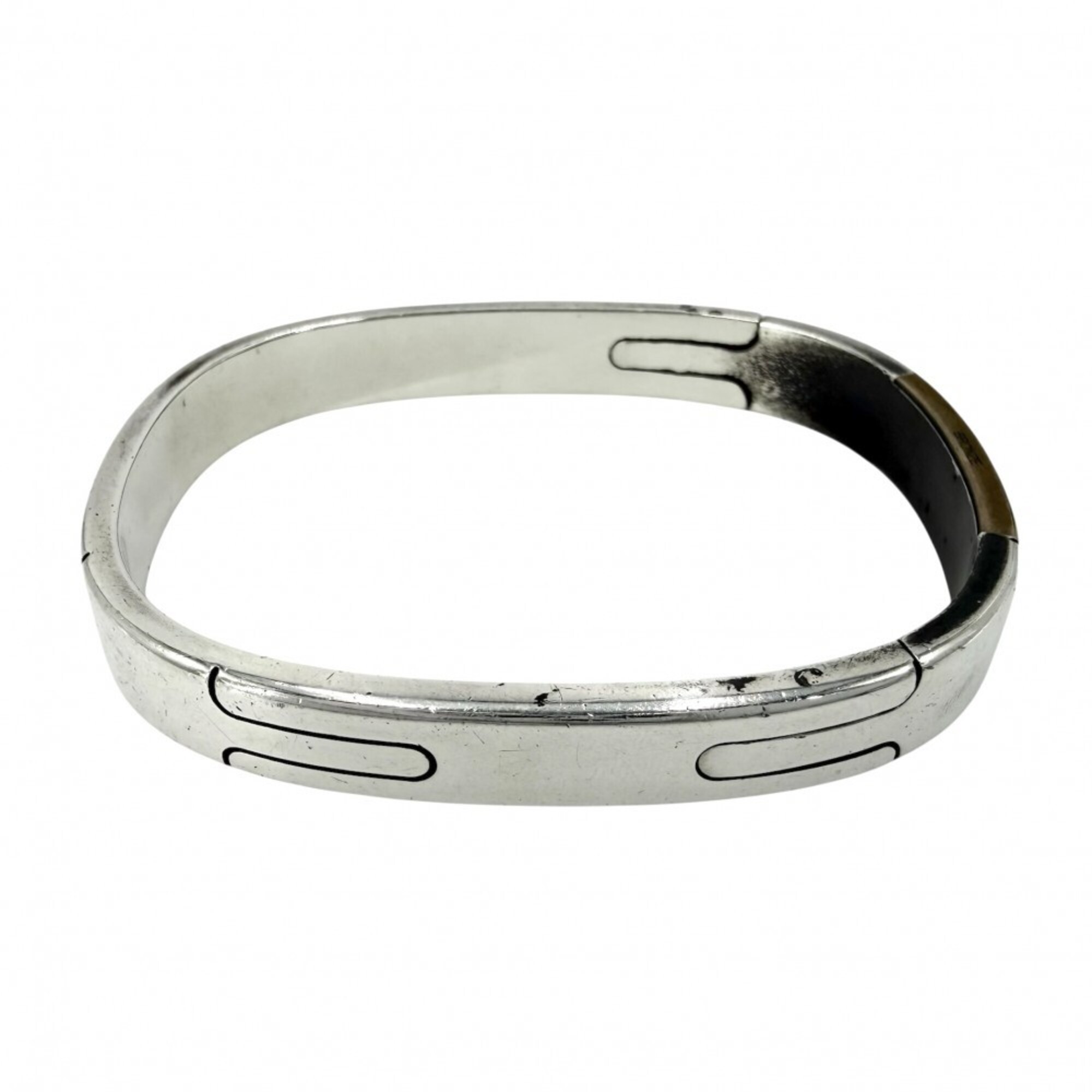 Hermes Bangle Men\'s Hercules Bracelet Accessory Small Item HERMES Sterling Silver 925 Bronze Approx
