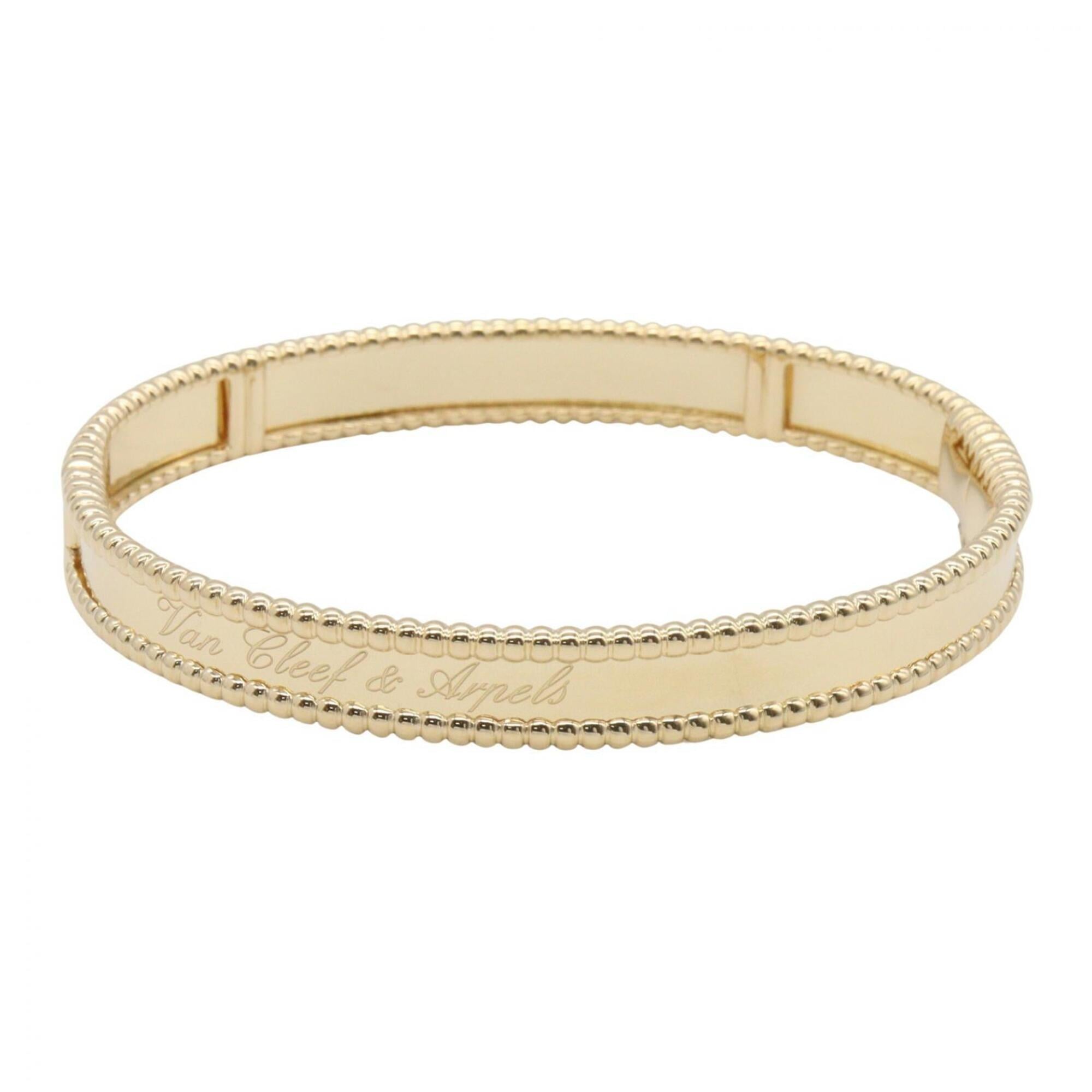 Van Cleef & Arpels Perlee Signature Bangle, Small 18K (Yellow Gold), Women\'s, Gold Tone, VCARP3K300