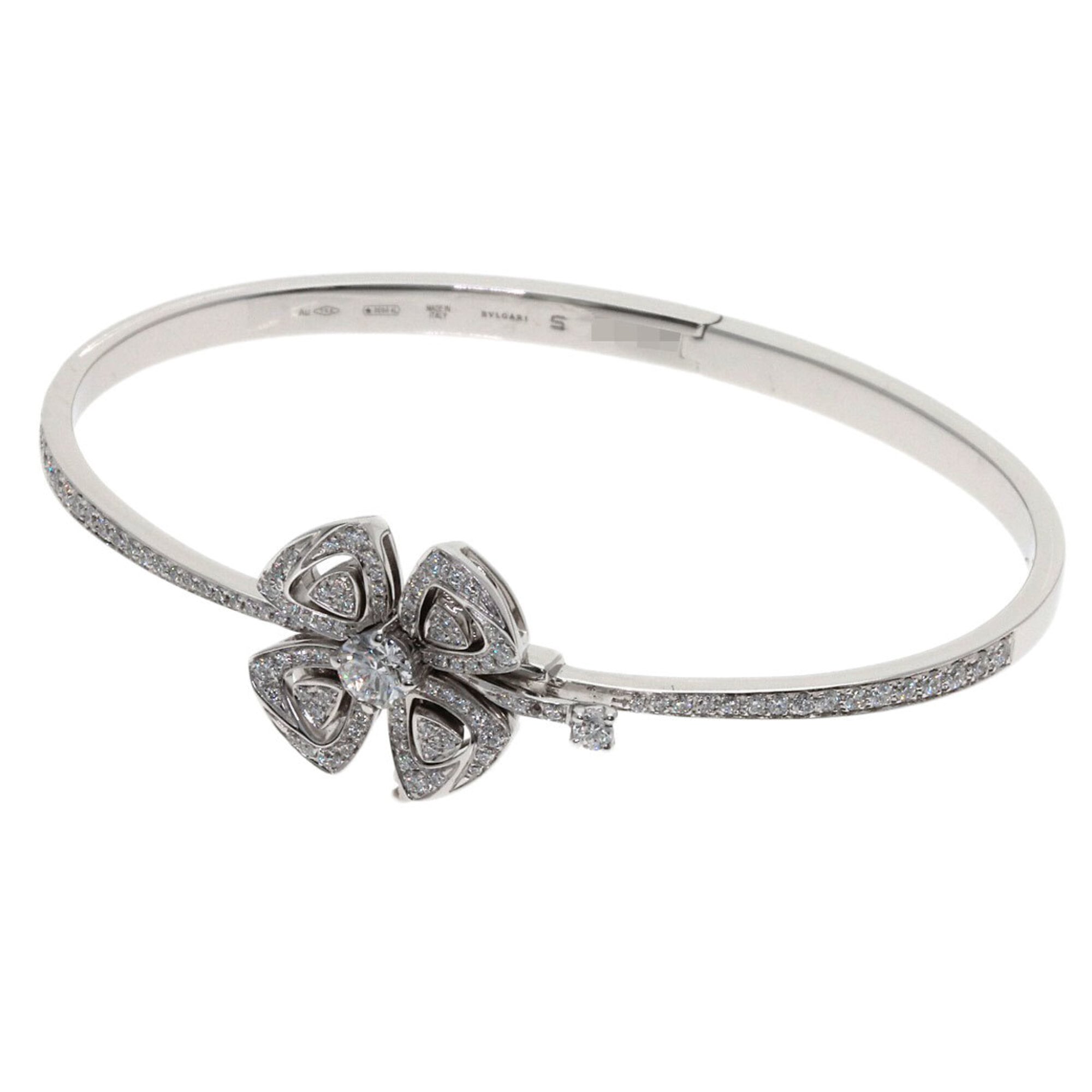 Bulgari Fiorever Diamond S Bracelet 18K White Gold Women\'s BVLGARI