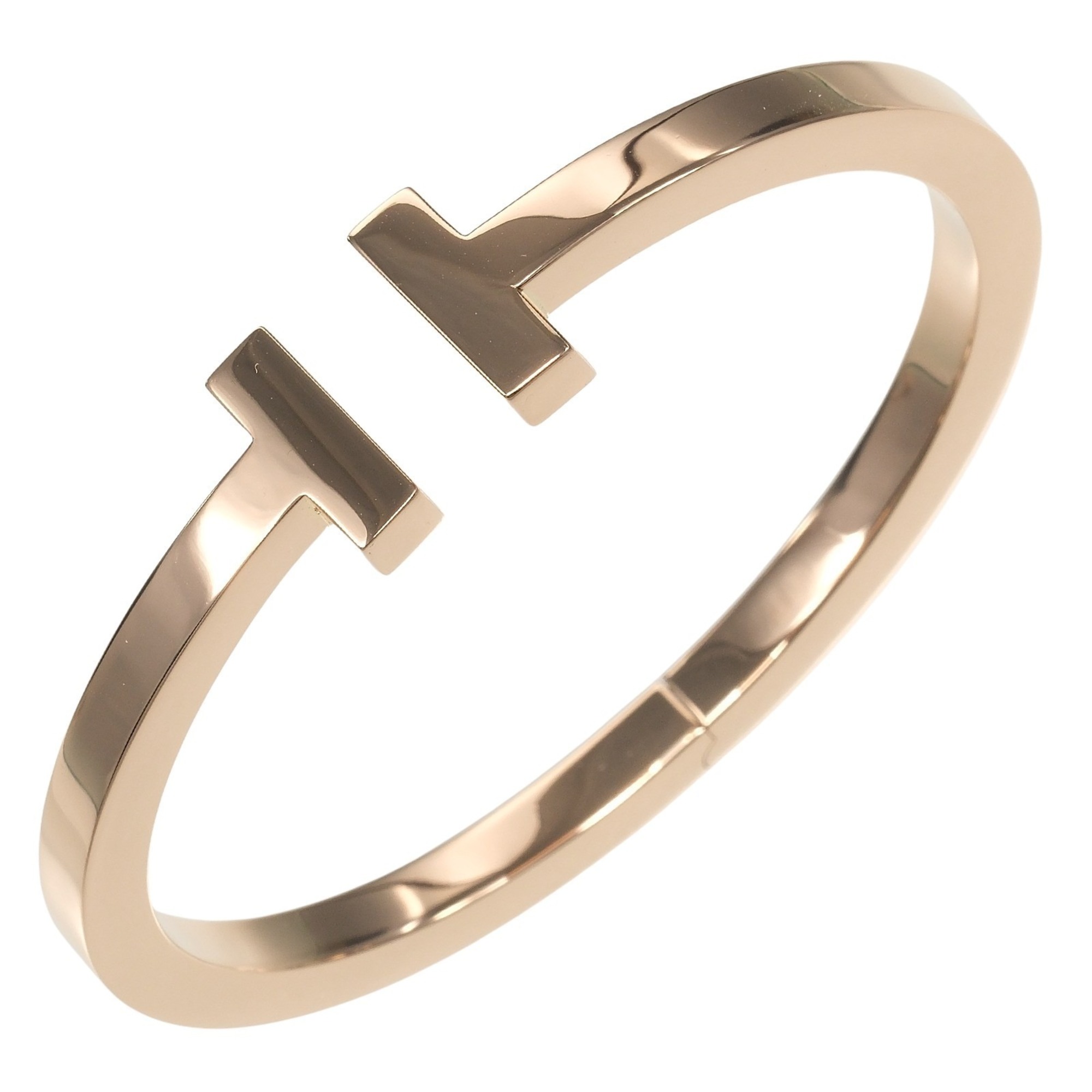 Tiffany & Co. T-Square Bracelet, Inner Circumference: Approximately 16.3cm, 18K Pink Gold, 28g