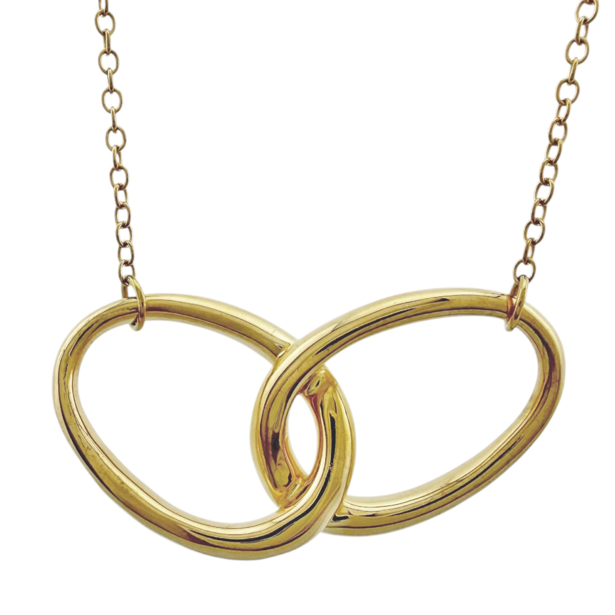 Tiffany & Co. Double Loop Necklace, 18K Yellow Gold, Women\'s.