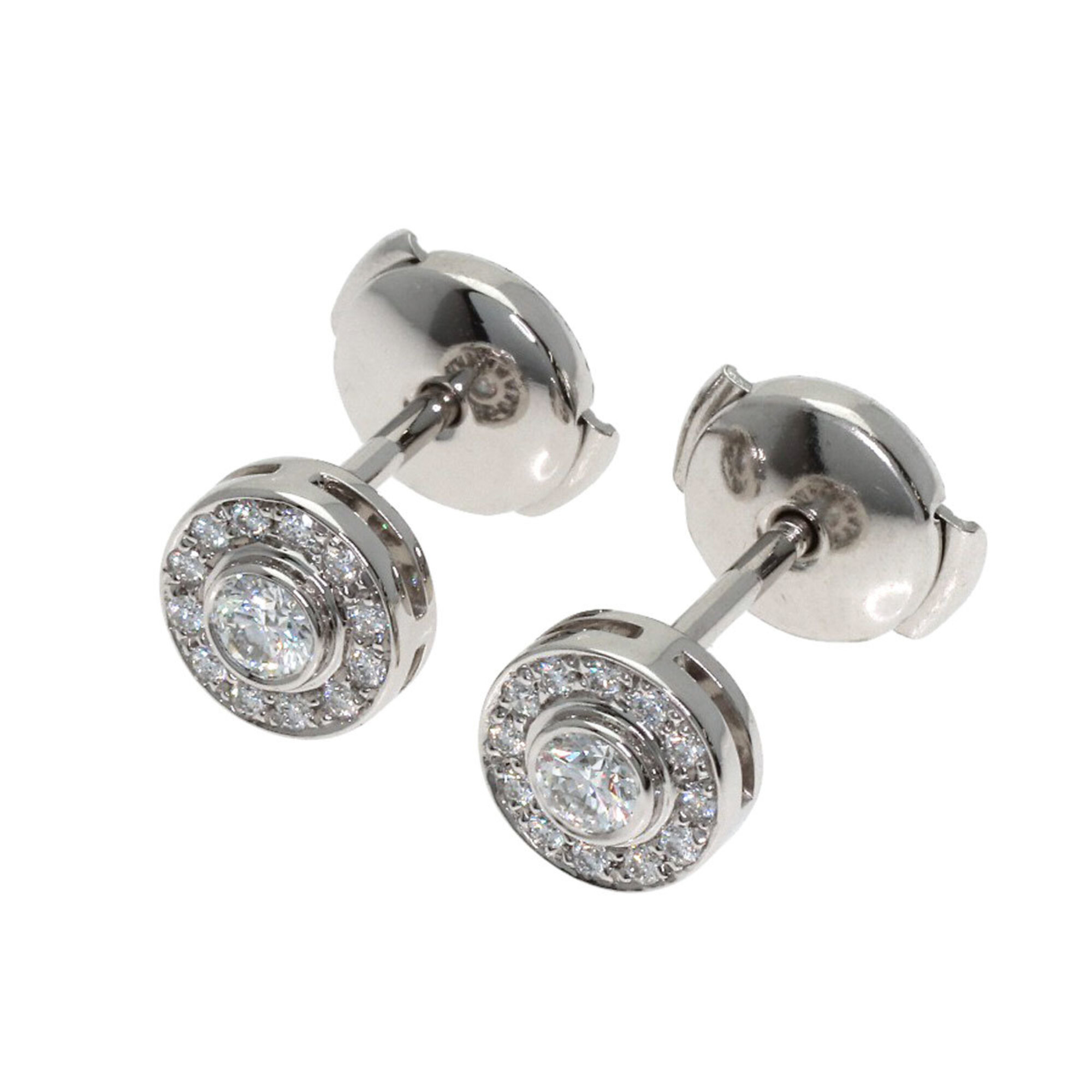 Tiffany & Co. Circlet Diamond Earrings, Platinum PT950, Women\'s.