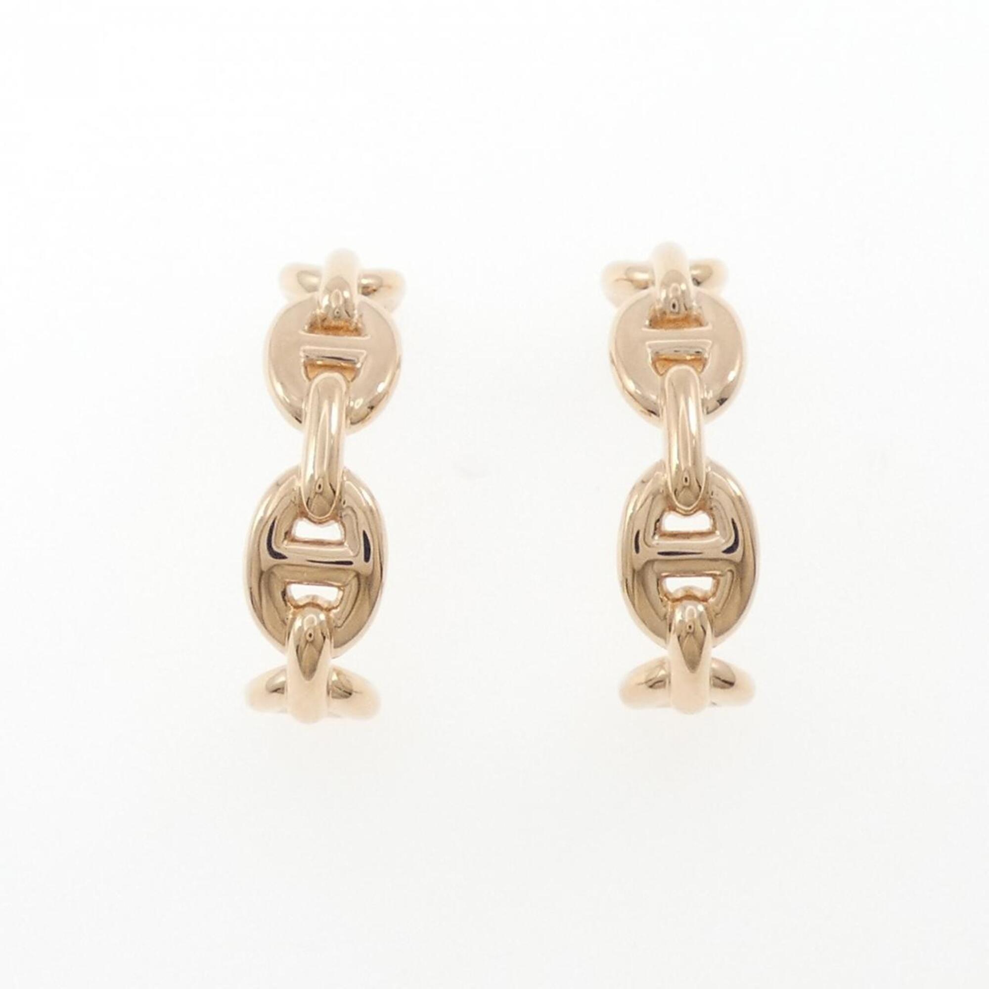 Hermes Herms Chaine d\'Ancre EnchainŽe Earrings