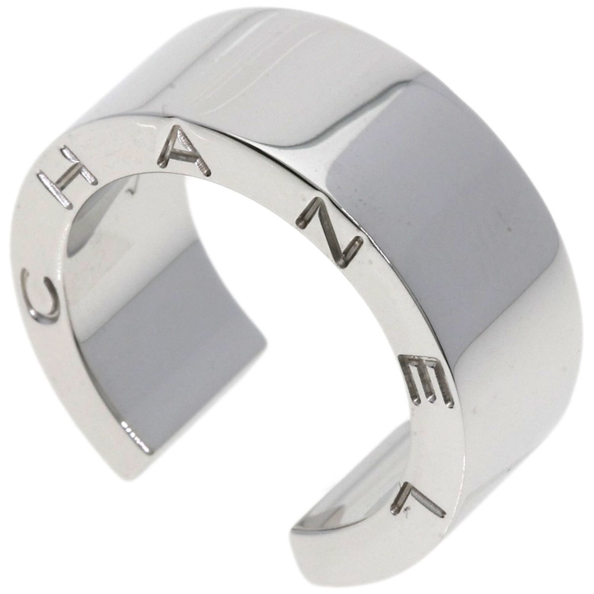 Chanel Signature Ring, 18K White Gold, Women\'s.
