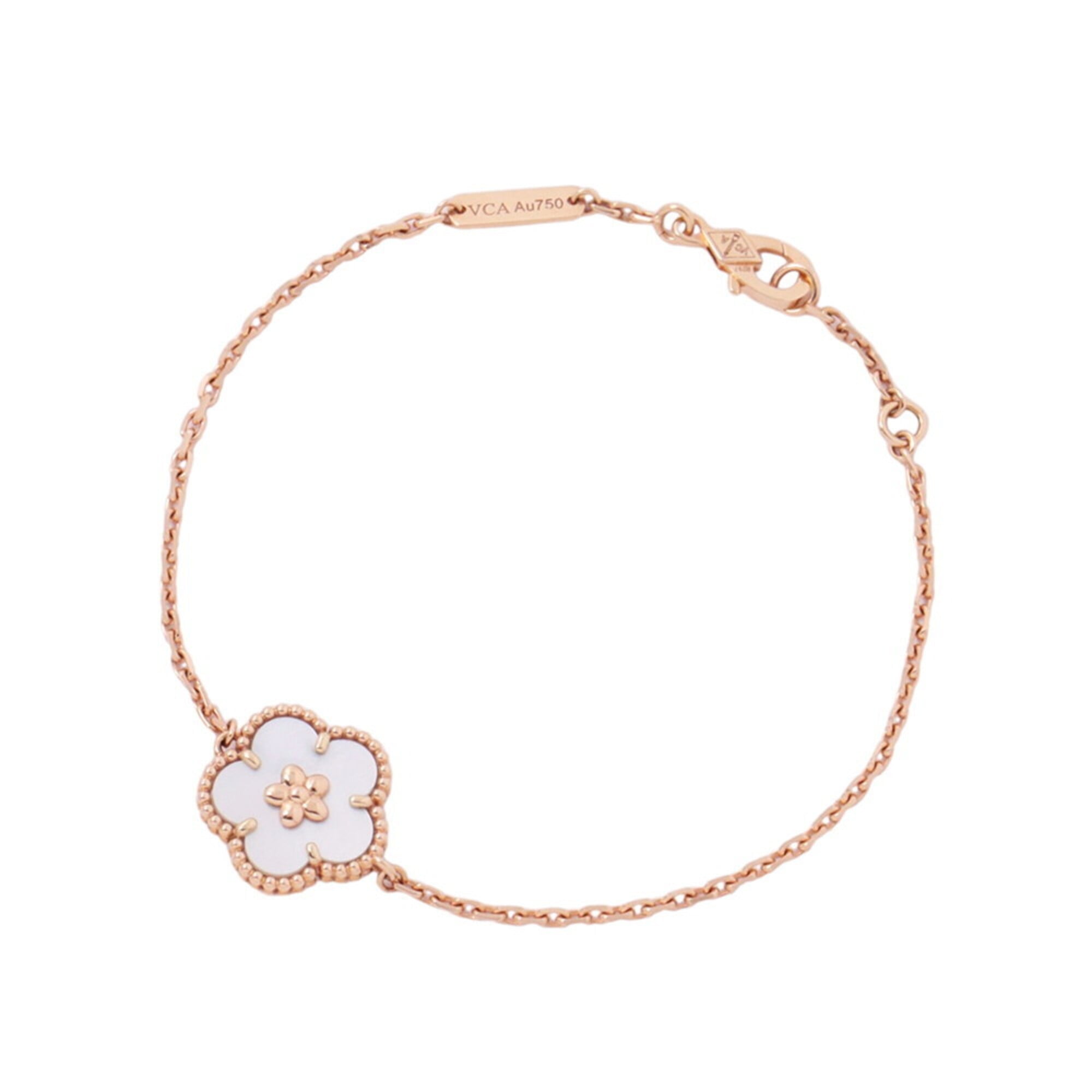 Van Cleef & Arpels Lucky Spring Plum Blossom Mother-of-Pearl Bracelet VCARP9V900