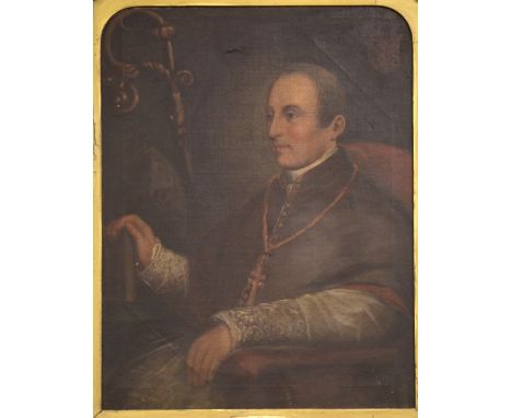 Early 19th Century Irish School"Most Reverend P. Everard, Archbishop of Cashel and Emly, - 1820 - 1821," O.O.C., Portrait of 