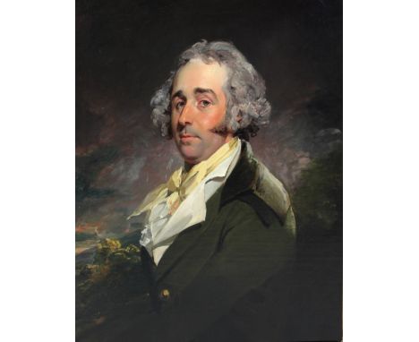 Attributed to John Russell, British (1745 - 1806)"Portrait of Richard Brinsley Sheridan (Irish Playwright and Whig Politician