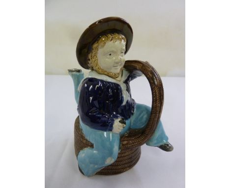 An Isle of Man ceramic teapot in the form of a sailor, stamped to the base W. Broughton, China Rooms 50 Duke Street Douglas, 