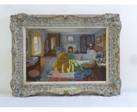 Stephen J. Darbishire framed oil on board titled The First Frost, signed bottom right, 39 x 59cm