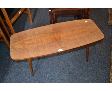 Mid 20th Century mahogany coffee table on turned tapering supports 