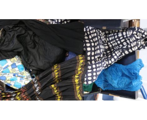 Suitcase of mixed vintage clothing