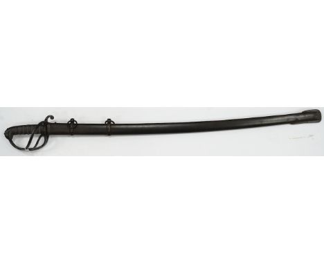 An 1821 pattern Light Dragoon officer’s undress sword, blade faintly etched with presentation inscription to Private W. Alexa