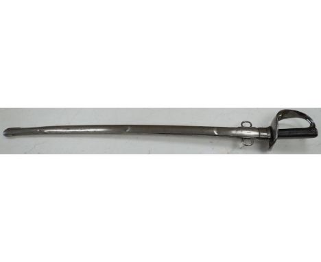 An 1893 pattern Cavalry Trooper’s sword, first issued to the 9th Lancers, and subsequently to the Derbyshire Yeomanry, in its
