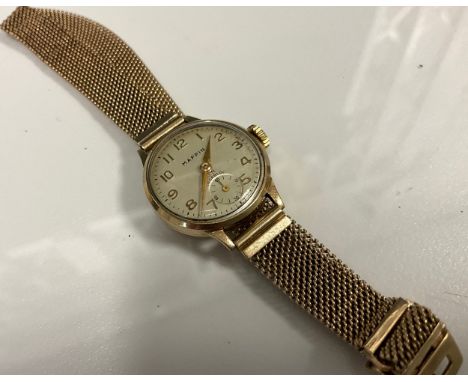 A Mappin 1960s 9ct gold cased lady's wristwatch, Swiss 15 jewel manual wind movement, 9ct gold case, 87811/141617, Birmingham