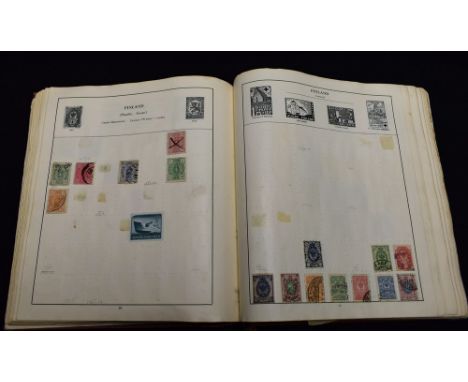 ** Stamp /stamps  Old Strand stamp album with good quantity of foreign and  colonial stamps. Some pleasing items eg large hea