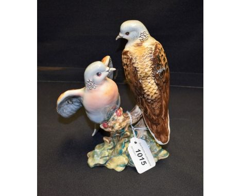 A Beswick ceramic model of a pair of Turtle Doves 1022