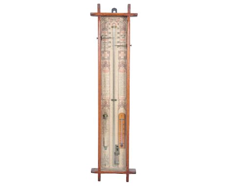 AN ADMIRAL FITZROY'S BAROMETER early 20th century, 103cm high x 26.5cm wideProvenance: Wabey House, Upwey, Weymouth.