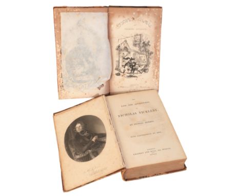 DICKENS, CHARLES: TWO FIRST EDITION TITLEScomprising 'The Posthumous Papers of the Pickwick Club' and 'The Life and Adventure