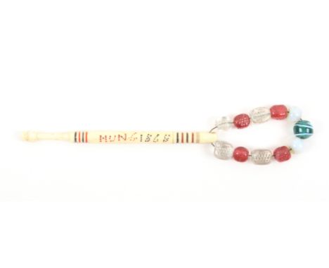 A rare hanging lace bobbin dot inscribed ïWilliam Worsley, Hung, 1868