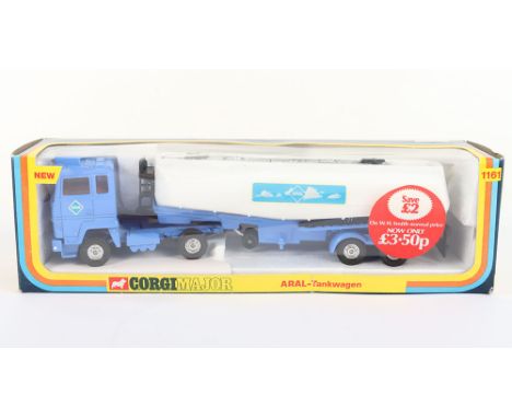 Corgi Major Toys 1161 Ford ‘Aral’ Tanker, blue/white, red interior, in mint original condition, with an excellent original wi