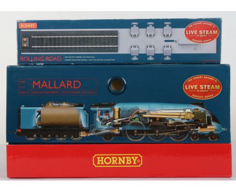 Boxed Hornby Live Steam R1041 00 gauge 4-6-2 Mallard Train set, set containing unopened LNER Mallard locomotive and tender, c