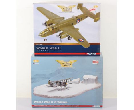 Two Corgi  Aviation Archive Aeroplane Die Cast Models, 1:72 Scale Corgi B-25B Mitchell Doolittle’s Tokyo Raider, April 1942, 