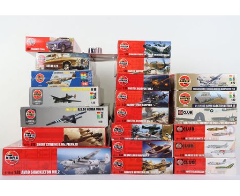 Collection of boxed Airfix Aeroplane kits, fifteen 1:72 scale planes including Avro Shackleton MR.2, Short Stirling, Handley 