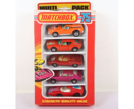 Matchbox 75 Lesney Superfast Multi Pack set, Matchbox Lesney Multi Pack Superfast MP-1 set, 34e Vantastic, orange, white inte