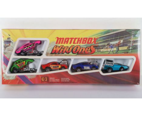 Matchbox Lesney G-3 Wild-ones Superfast Dragster Gift Set, circa 1973,contains: MB-70 Dodge Dragster,MB-43 Dragon Wheels, MB-