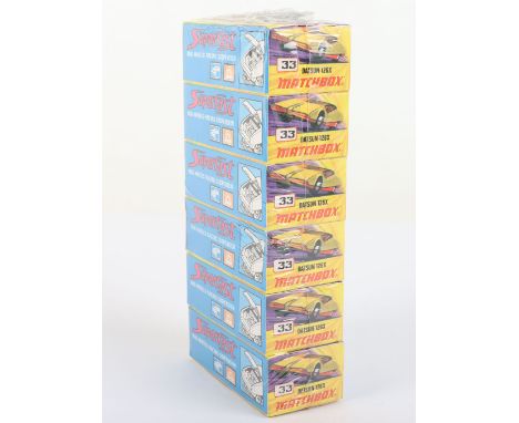 Matchbox Lesney Superfast Trade pack of six 33d Datsun 126X, I style box, in mint boxed shrunk wrapped original sealed condit