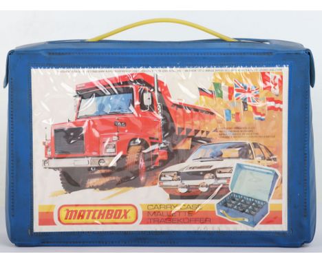 Matchbox  Superfast Carry Case with Twenty Four Models, MB-3 Mercedes Benz Ambulance,MB-4 Gruesome Twosome MB-8 Wildcat Drags