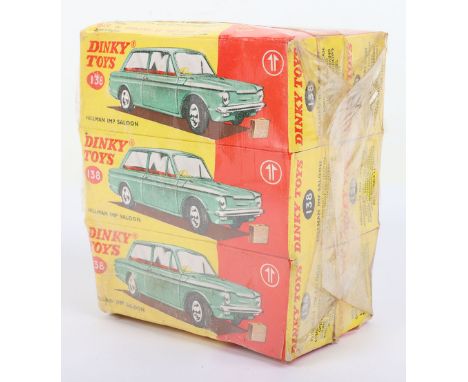 Dinky Toys Trade Pack of six 138 Hillman Imps in mint original factory shrunk wrap sealed condition.