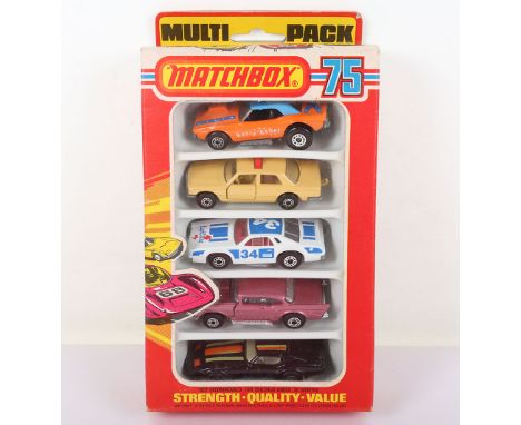 Matchbox 75 Lesney Superfast Multi Pack set, Matchbox Lesney Multi Pack Superfast MP-1 set,1g Dodge Challenger ‘Revin Rebel’ 