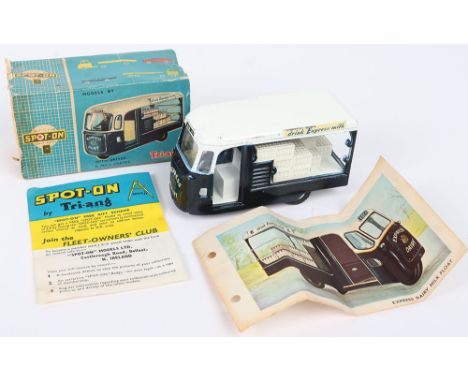 Tri-ang Spot On 271 Express Dairy Milk Float, dark blue/white body ‘Express Dairy” in excellent original condition, rubber ba