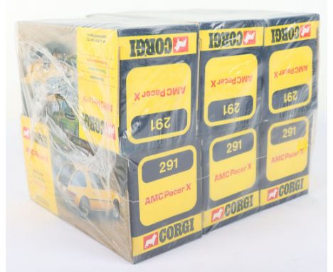 Corgi Trade Pack of six 291 AMC Pacer X Cars, in mint boxed factory shrink wrap condition.