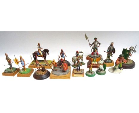 Ancient and Medieval Models 54mm to 95mm scale HIGHLY DETAILED (Condition Excellent, one unfinished, two weapons and one Assy