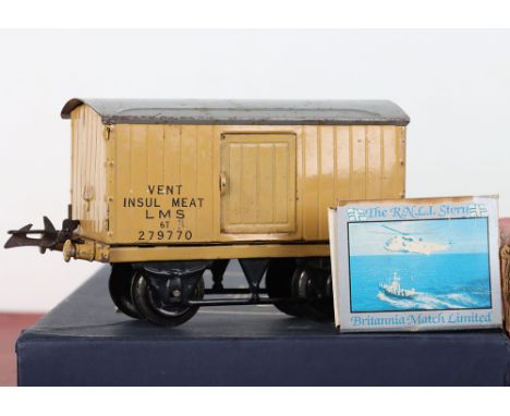 Hornby Trains boxed 0 gauge 601 Goods set and track side accessories, set containing 0-4-0 LMS engine No.5600 and tender and 
