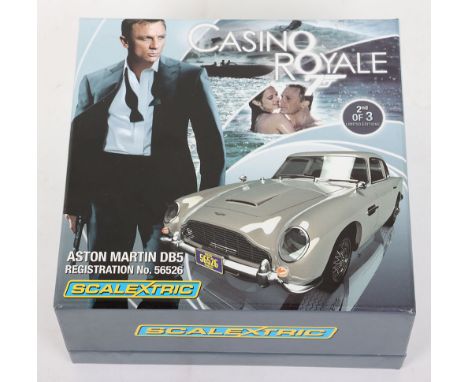 Scalextric James Bond Casino Royale limited edition Aston Martin DB5, in presentation box with inner packing and licence deta