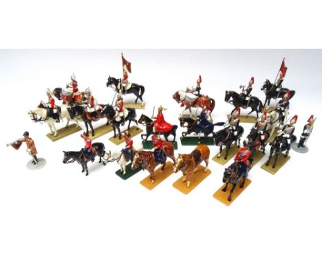 New Toy Soldiers five Mounted Queens (one rider missing), Household Cavalry and Coaches by Britains, Corgi and Queen Victoria