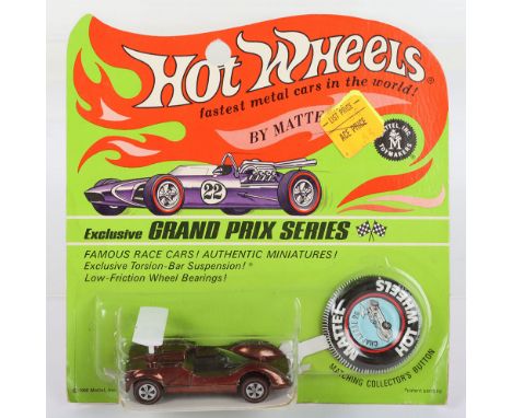 Hot Wheels Redline By Mattel 6456 Chaparral 2G, spectraflame brown, window clear, black interior, decal sheet, metal collecto